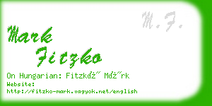 mark fitzko business card